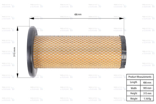 Air Filter Element(Safety) - TATA ULTRA T9