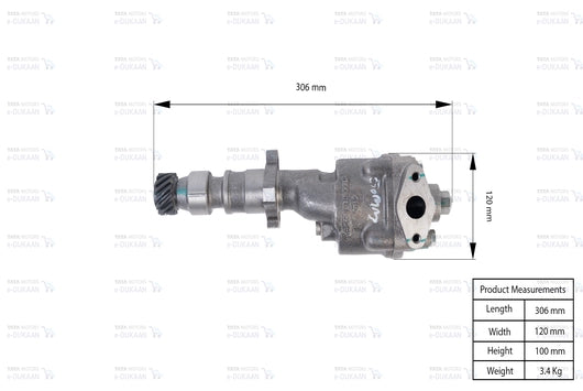 Engine Oil Pump - TATA 1216