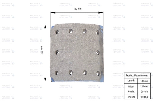 Brake Lining Front - TATA 1518